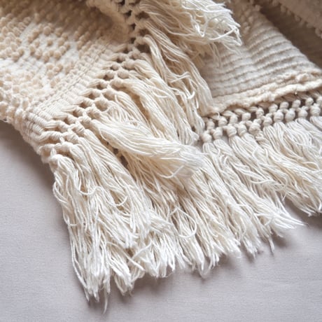 vintage special fringe chenille coat