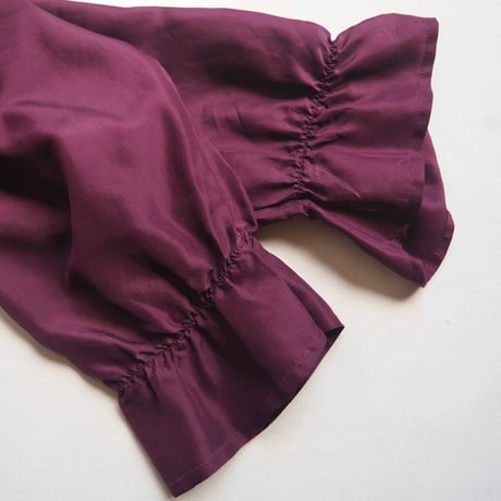 "NEW YORK studio" oversized ruffle silk blouse