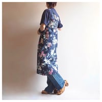 70〜80s floral strap midi dress