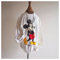 80s〜 "BLUES" mickey print sweatshirt