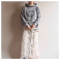 70〜80s "ARTEX" college print sweatshirt parka