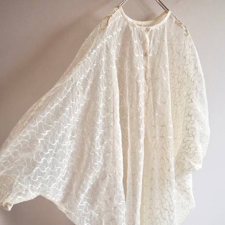 vintage abstract sheer design dress
