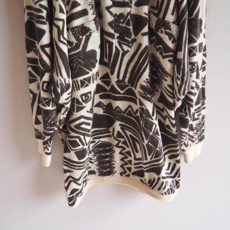 "biagetti" abstract embroidered sweater