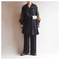 "MUNARI Alta Moda Pronta" pleated floral midi dress
