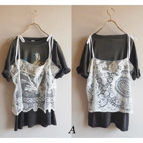 original remake patchwork lace camisole