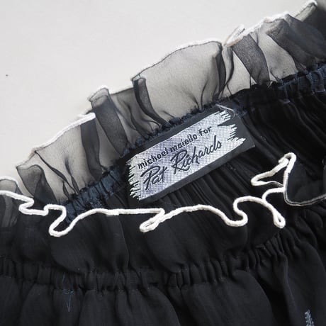 70〜80s "michael maiello For Pat Richards" pleated design dress