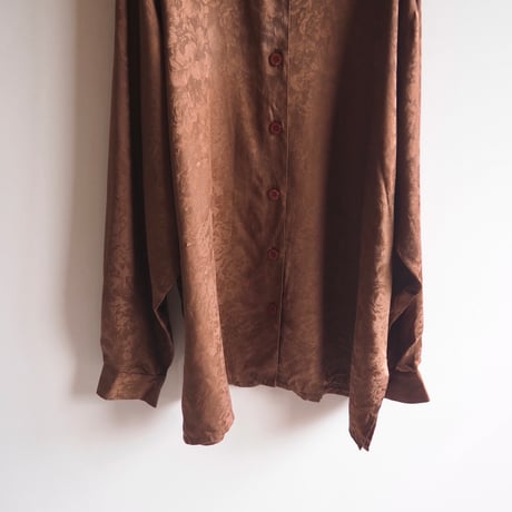 vintage silk 100% oversized floral blouse