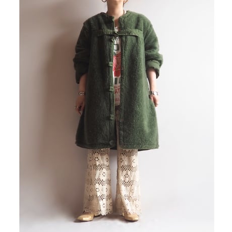 60's Swedish army M-59 reversible boa liner coat