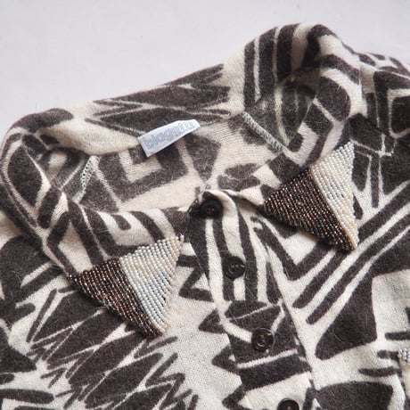 "biagetti" abstract embroidered sweater