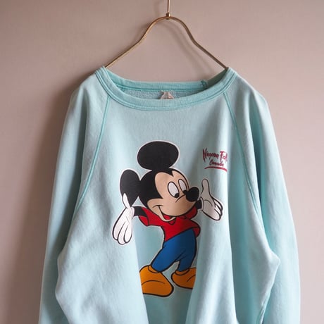 80〜90s mickey print fade sweatshirt