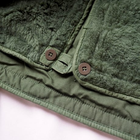 60's Swedish army M-59 reversible boa liner coat