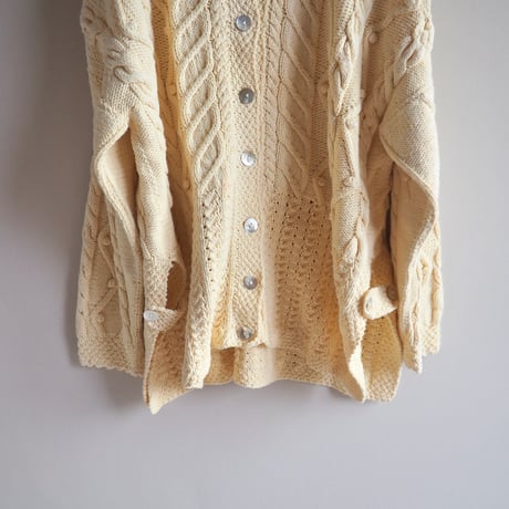 vintage cotton cable design cardigan