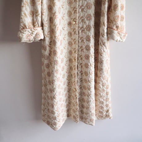 50〜60s "Lyn Delle" floral embroidered quilt coat