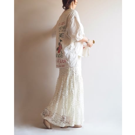 "AVON fashion" lace maxi skirt