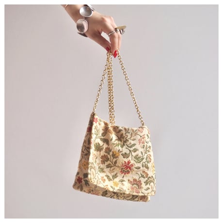 50〜60s "MISTER SIMON Ernest" tapestry mini bag
