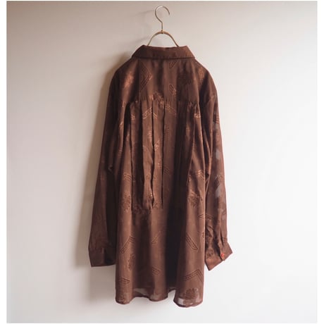 "dalin" oversized abstract design blouse