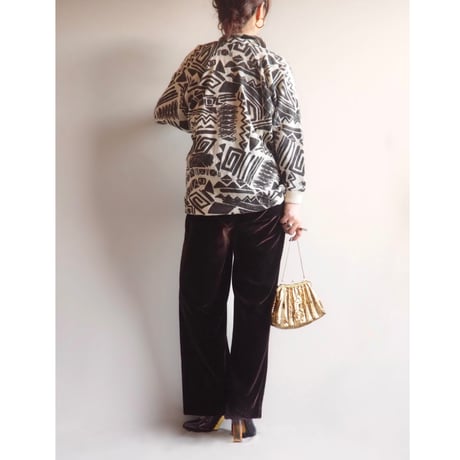 "biagetti" abstract embroidered sweater