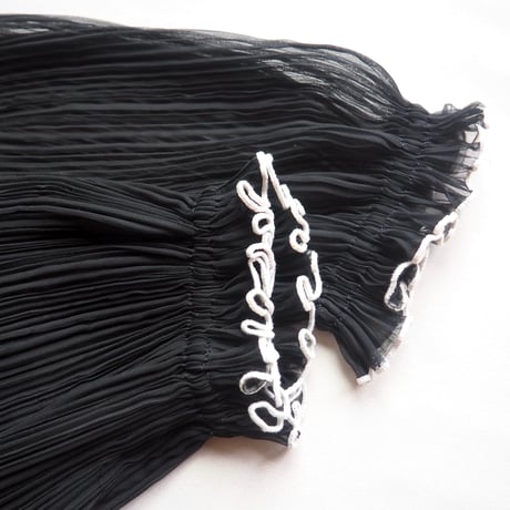 70〜80s "michael maiello For Pat Richards" pleated design dress