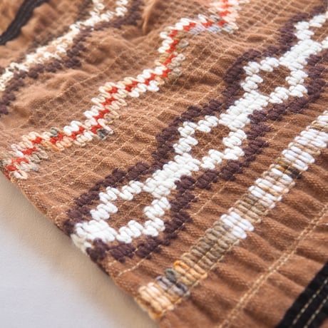 70s "Gregg Draddy" embroidered woven maxi skirt
