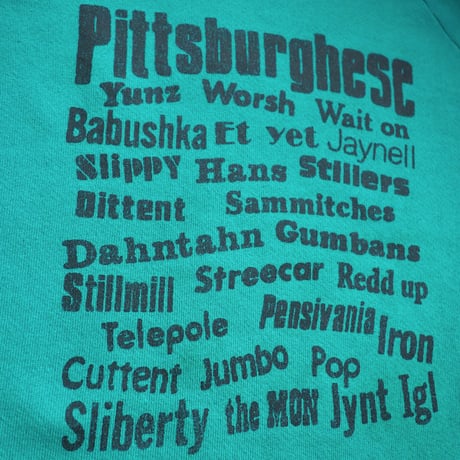 90s "Fruit Of The Loom" Pittsburgh print sweatshirt