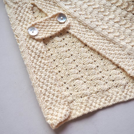 vintage cotton cable design cardigan