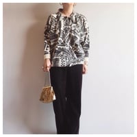 "biagetti" abstract embroidered sweater