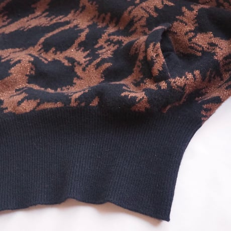 "Casalina" abstract metallic sweater