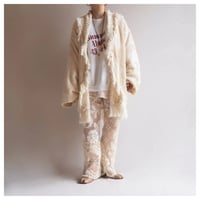 vintage special fringe chenille coat