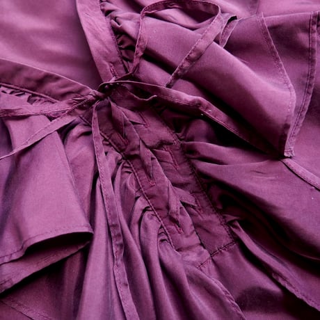 "NEW YORK studio" oversized ruffle silk blouse