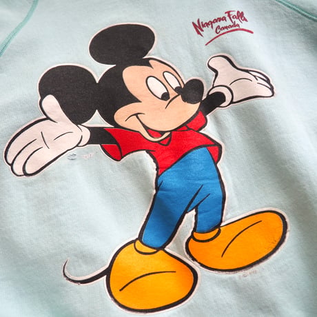 80〜90s mickey print fade sweatshirt