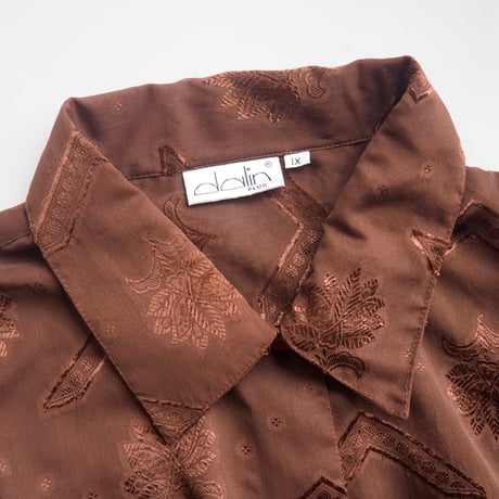"dalin" oversized abstract design blouse