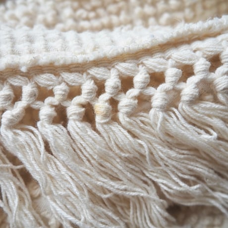 vintage special fringe chenille coat