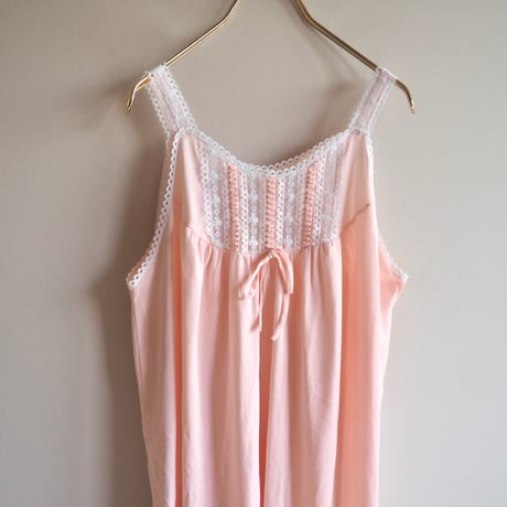 70s〜 "KOMAR" nylon lace lingerie camisole