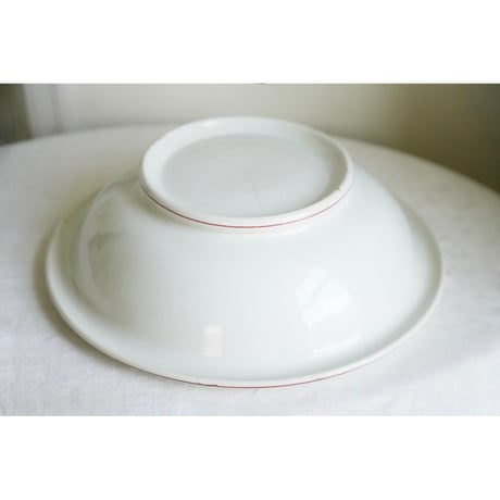 フランス ファイアンス 美しいデザイン タオルなど収納容器として フランスアンティーク