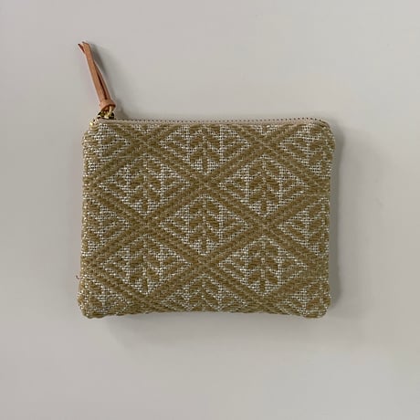 【南部菱刺し】フラットポーチ S（さつまいも)