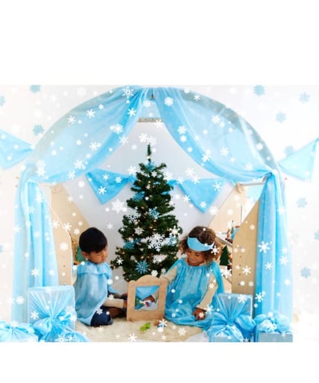 GIANT Playsilks 【Snow】  /Sarah's silks