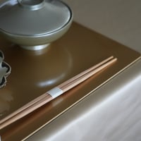 38cmゴールド長角折敷