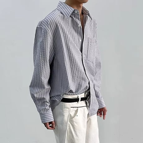 【本日発売】-ELIO- ストライプ・ルーズシャツ