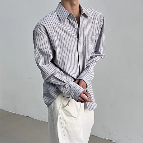 【本日発売】-ELIO- ストライプ・ルーズシャツ