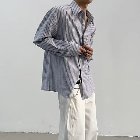 【本日発売】-ELIO- ストライプ・ルーズシャツ