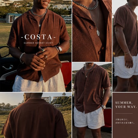 【最新作】-COSTA- サマーリゾートシャツ