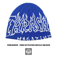 THRASHER - FIRE OUTLINED SKULLY BEANIE