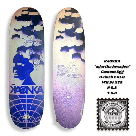 KAONKA "agartha hexagon" Custom Egg 9. linch x 31.8 WB 14.375 N 6.8 T 6.8