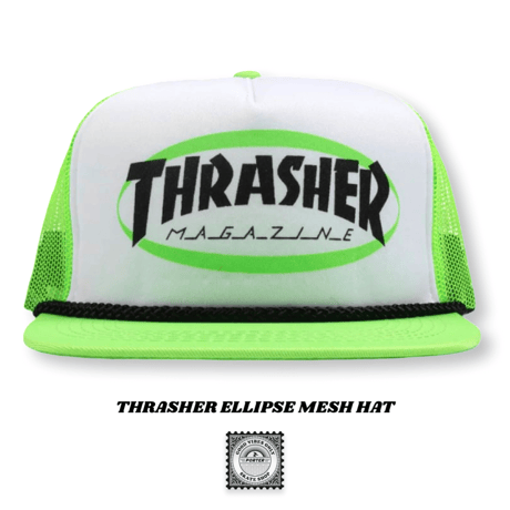 THRASHER ELLIPSE MESH HAT