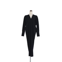 divka ディウカ  MANTECO Recycled Cotton Milano Rib V-neck Draped Dress