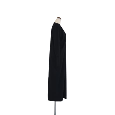 divka ディウカ  MANTECO Recycled Cotton Milano Rib V-neck Draped Dress