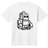 gansilverart / キャラメルロボット落書きTシャツ(前プリント）