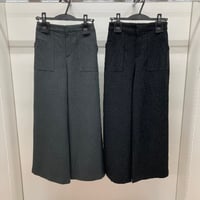 エステルストライプワイドパンツ