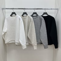 カットジャカード裏毛プルオーバー