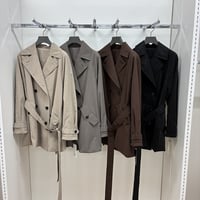 ヴィンテージ フェイクレザー トレンチ